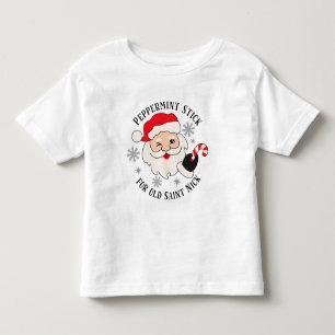 Camiseta Infantil Peppermint Stick for Old Santo Nick