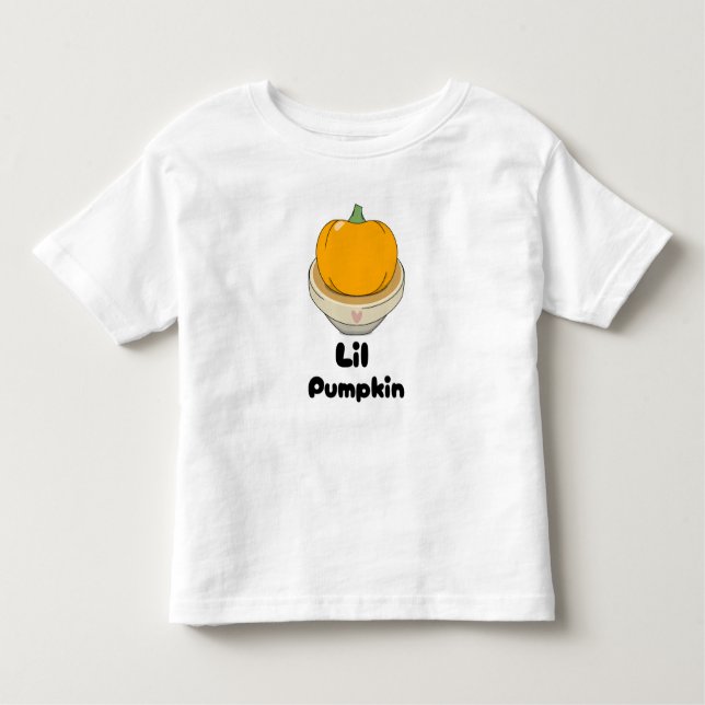 Camiseta Infantil Pequena Abóbora/Lil Pumpkin (Frente)