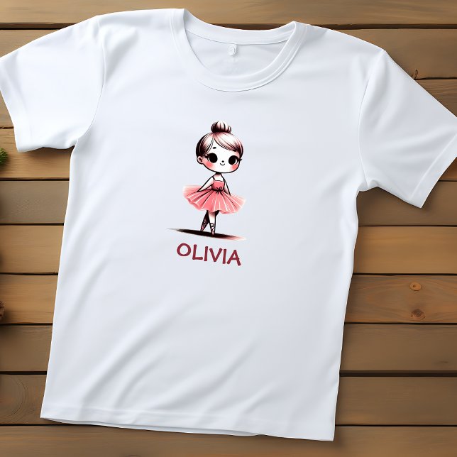 Camiseta Infantil Pequena Ballerina (Criador carregado)