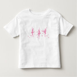 Camiseta Infantil Pequena Ballerinas Ruffled Toddler T-Shirt