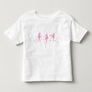 Camiseta Infantil Pequena Ballerinas Ruffled Toddler T-Shirt