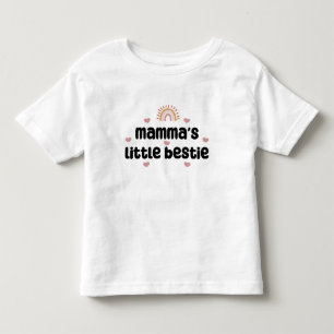 Camiseta Infantil Pequena Bestie da Mamãe - para Mamãe e Bebê
