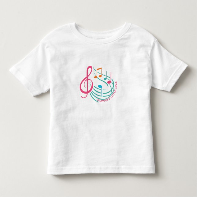 Camiseta Infantil Pequena diva da mamãe (Frente)
