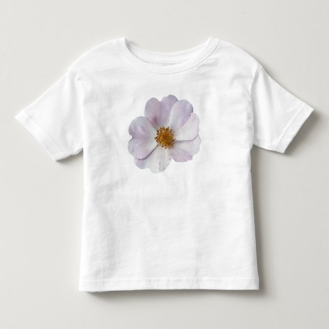 Camiseta Infantil Pequena flor rosa (Frente)