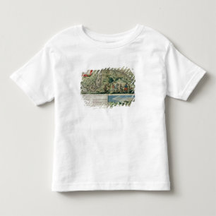 Camiseta Infantil Pequena frota do cruzamento do almirante Joris
