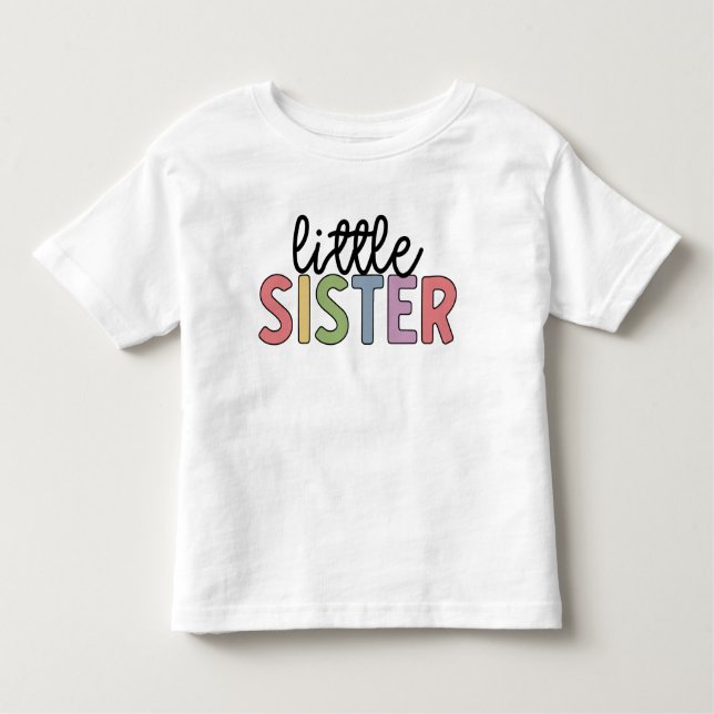 Camiseta Infantil Pequena Irmã Cute Matando Irmãos Bebê (Frente)