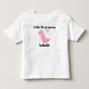 Camiseta Infantil Pequena irmã-saurinho