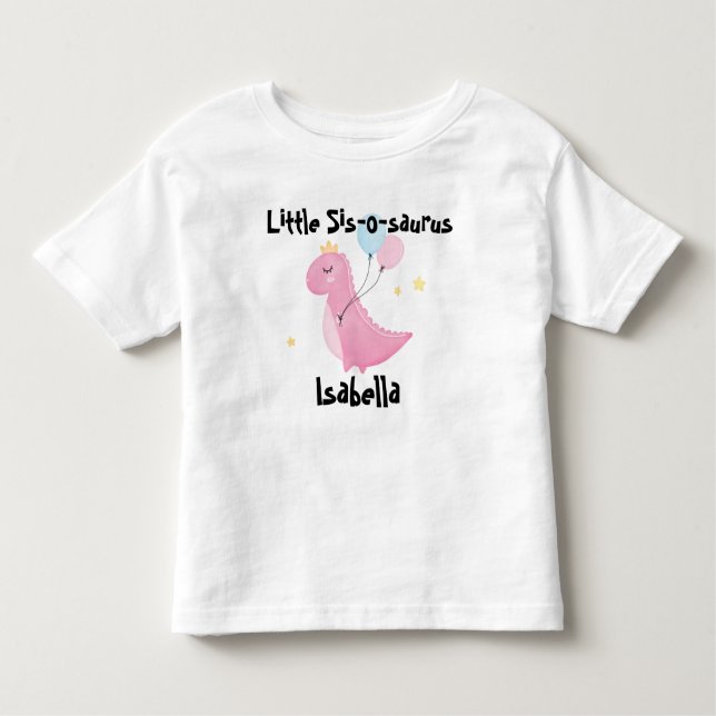 Camiseta Infantil Pequena Irmãzinha-sauro (Frente)