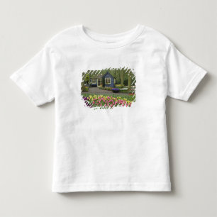 Camiseta Infantil Pequena loja de flores de cottage, Jardins Keukenh