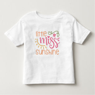 Camiseta Infantil Pequena Menina Sunshine Toddler T-Shirt