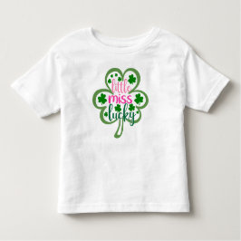 Camiseta Infantil Pequena Miss Lucky