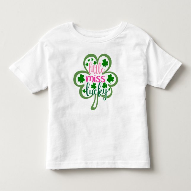 Camiseta Infantil Pequena Miss Lucky (Frente)