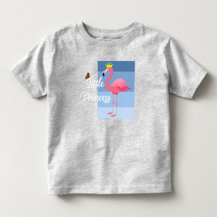 Camiseta Infantil Pequena Princesa Design Flamingo Rosa - Roupa de C