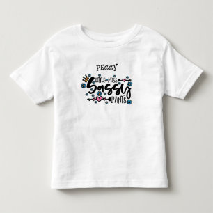 Camiseta Infantil Pequena Senhorita Calças Sassy