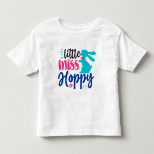 Camiseta Infantil Pequena Senhorita Hoppy Páscoa Toddler T-Shirt