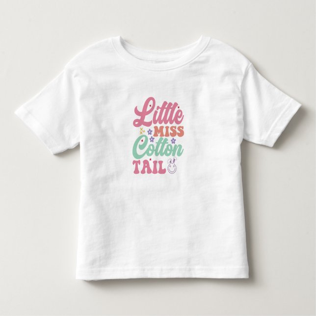 Camiseta Infantil Pequena Senhorita Rabo de Algodão (Frente)