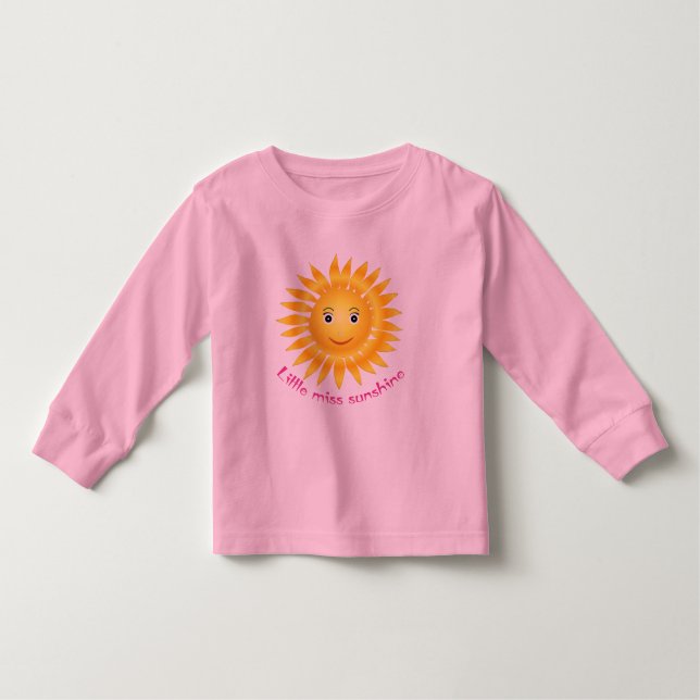 Camiseta Infantil Pequena senhorita sol (Frente)