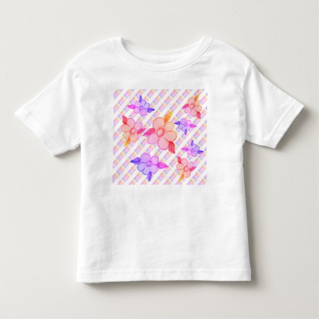 Camiseta Infantil Pequenas Crianças Ricos Teto Com Pinks (Frente)