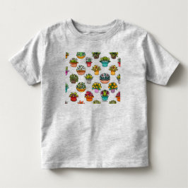 Camiseta Infantil Pequenas Plantas em Vasos