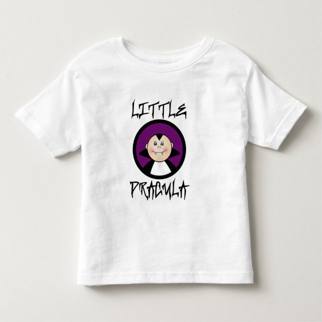 Camiseta Infantil Pequenas T-shirts e presentes Drácula (Frente)