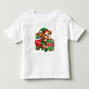 Camiseta Infantil Pequeno ajudante de Natal (menino)