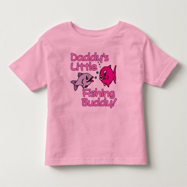 Camiseta Infantil PEQUENO AMIGO DE PESCA pai! (Frente)