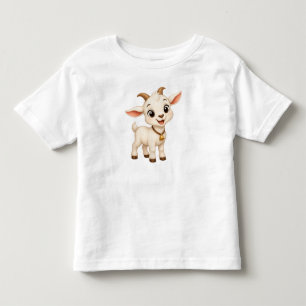 Camiseta Infantil Pequeno Bode Billy: Amigo Alegre da Fazenda