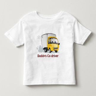 Camiseta Infantil Pequeno Caminhão de Cartoon Amarelo para Crianças!
