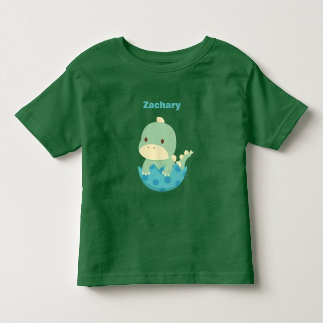 Camiseta Infantil Pequeno Dino Recém-Atingido Bebê Nascido (Frente)