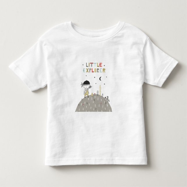 Camiseta Infantil Pequeno Explorador Escandinavo Cujo (Frente)