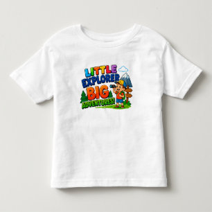 Camiseta Infantil 🏕️ Pequeno Explorador Grandes Aventuras Camping I