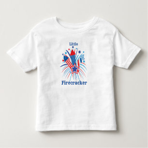Camiseta Infantil Pequeno Firecracker 4 de julho