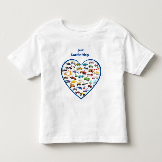 Camiseta Infantil Pequeno Garoto Que Movimenta O Padrão De Carros De (Frente)