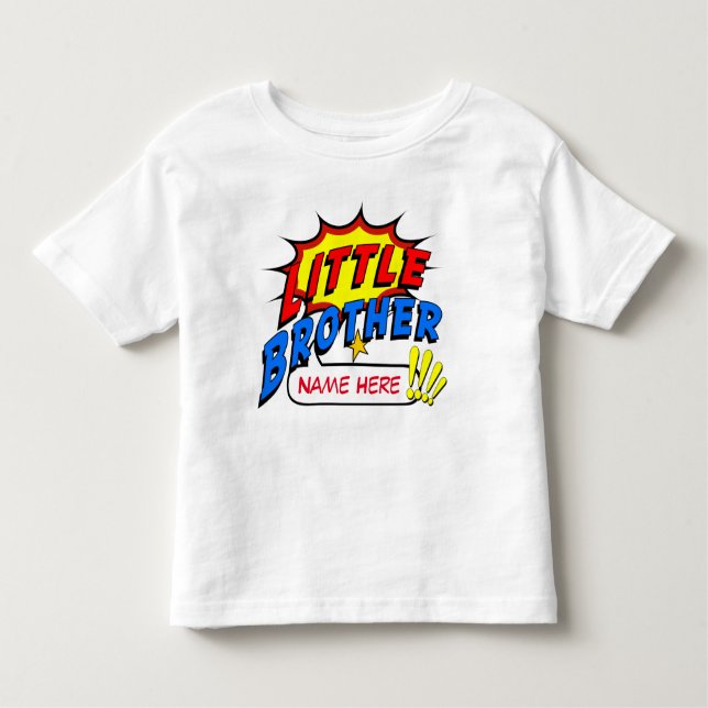 Camiseta Infantil Pequeno Herói Irmão Personalizado (Frente)