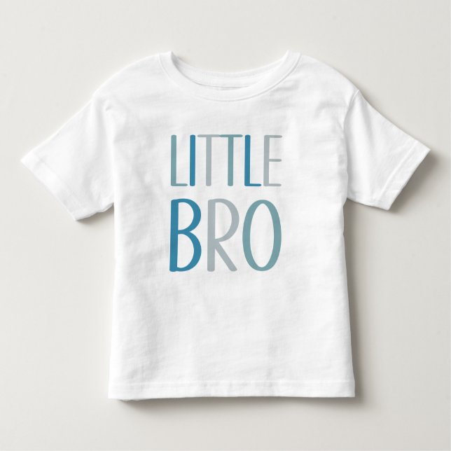 Camiseta Infantil Pequeno Irmão Blue & Green Text Brother Siby Boys (Frente)