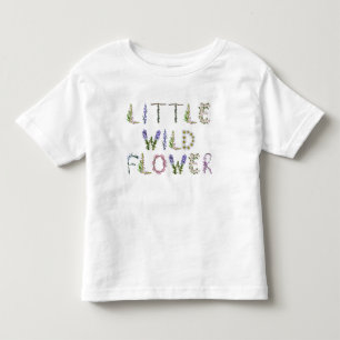 Camiseta Infantil Pequeno jardim floral de flores silvestres