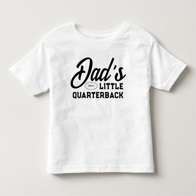 Camiseta Infantil Pequeno Marido de Futebol Americano do Papai (Frente)