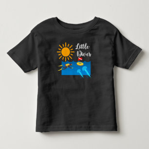 Camiseta Infantil Pequeno mergulhador com Jelly Fish - Toddler Fine