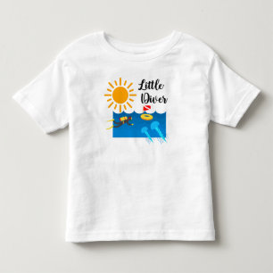 Camiseta Infantil Pequeno mergulhador com Jelly Fish - Toddler Fine 