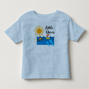 Camiseta Infantil Pequeno mergulhador com Jelly Fish - Toddler Fine