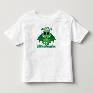 Camiseta Infantil Pequeno Monstro e Cute Bebê Cthulhu
