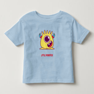 Camiseta Infantil Pequeno monstro (texto personalizável)