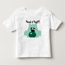 Camiseta Infantil Pequeno monstro verde