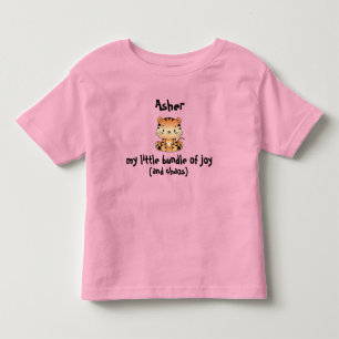 Camiseta Infantil Pequeno pacote de alegria Tiger Toddler T-Shirt jo