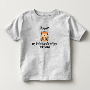 Camiseta Infantil Pequeno pacote de alegria Tiger Toddler T-Shirt jo
