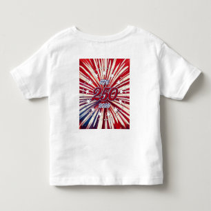 Camiseta Infantil Pequeno Petardo do Papai! EUA 250 Fogos de Artifíc