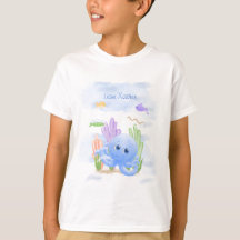 Camiseta Infantil Pequeno Polvo Azul