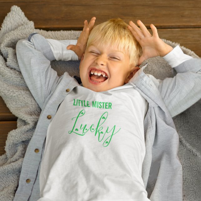 Camiseta Infantil Pequeno Senhor Lucky Dia de São Patrício (Criador carregado)