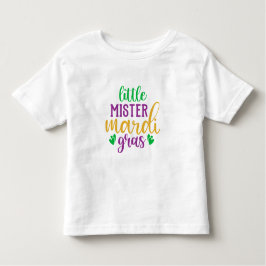 Camiseta Infantil Pequeno Senhor Mardi Gras Toddler T-Shirt