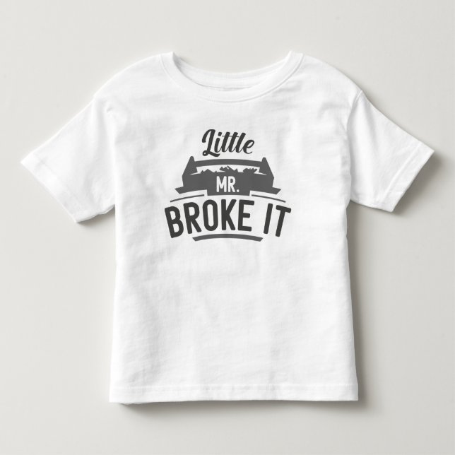 Camiseta Infantil Pequeno Sr. Quebrou (Frente)